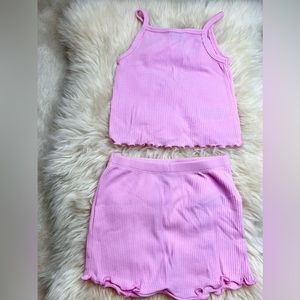 Brand New! Old Navy Girls pink tank set. Size 12-18 months.